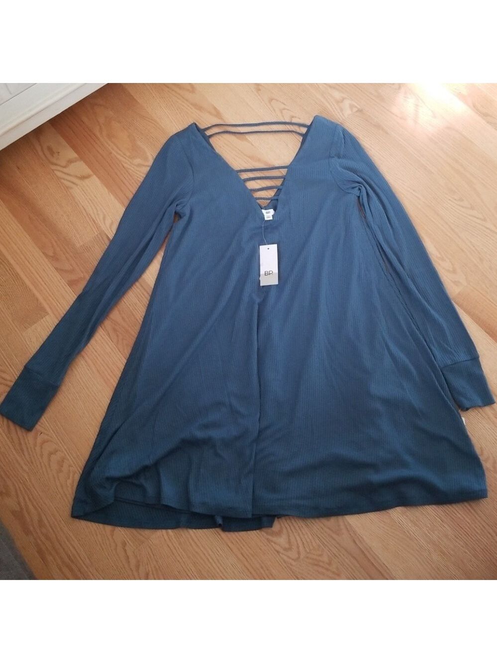 BP Nordstrom Teal Swing Dress